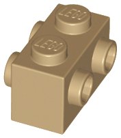 LEGO part Brick Special 1 x 2 with Studs on 2 Sides 52107