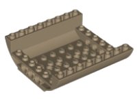 LEGO part Slope, Curved 8 x 8 x 2 Inverted Double 54091