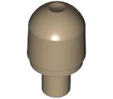 Bar with Light Bulb Cover (Bionicle Barraki Eye) in dunkelbeige, LEGO Teilenummer 58176