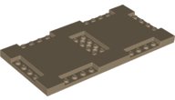 LEGO part Brick, Modified 8 x 16 x 2/3 with 1 x 4 and 2 x 4 Indentations 71772