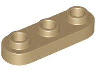 LEGO part Plate Special 1 x 3 Rounded with 3 Open Studs 77850