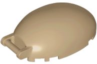 LEGO part Windscreen 6 x 4 x 2 Bubble Canopy with Bar Handle 87752