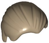 LEGO part Minifigure, Hair Combed Front to Rear 92081