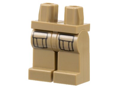 LEGO onderdeel Hips and Legs with Cargo Pockets Front Pattern (970c00pb0747)