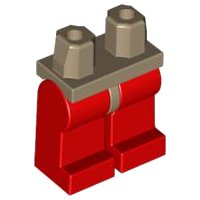 LEGO onderdeel Hips and Red Legs 970c05