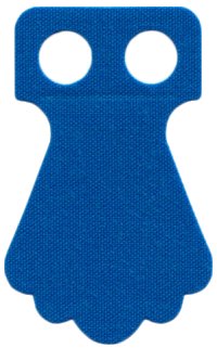 LEGO part Minifigure Parrot Tail Cloth with 5 Lobes - Traditional Starched Fabric 115061