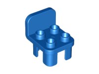 LEGO onderdeel Duplo, Furniture Chair with 4 Studs and Rounded Back 12651