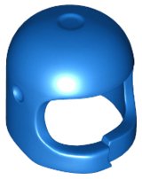 LEGO part Minifigure, Headgear Helmet Space / Town Reissue with Thick Chin Strap with Simulated Crack 16599