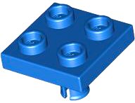 LEGO onderdeel Plaat, Gewijzigd 2 x 2 met Pin aan Onderkant 2476