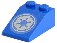 LEGO part Schräge 33 3 x 2 avec Motif Logo Impérial SW (Autocollant) - Set 7667 3298pb034