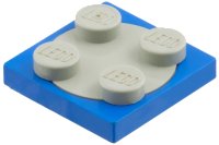 LEGO onderdeel Turntable 2 x 2 Plate with Light Gray Top (3680 / 3679) 3680c01