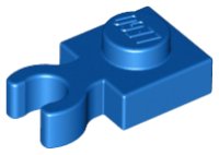 LEGO onderdeel Plate, Modified 1 x 1 with Open O Clip Thick (Vertical Grip) 4085d