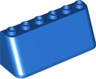 LEGO onderdeel Windscreen 2 x 6 x 2 4176
