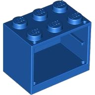 LEGO onderdeel Container, Cupboard 2 x 3 x 2 - Solid Studs 4532a