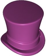 LEGO part Minifigure, Copricapo Cappello, Cilindro con Nastro 27149