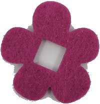 LEGO part Felt Fabric 4 x 4 Flower Thick with Square Hole 66829