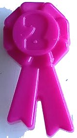 LEGO onderdeel Friends Accessories Award Ribbon with Number 2 92355f