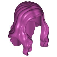 LEGO onderdeel Minifigure, Hair Long Wavy with Center Part 95225