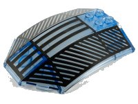 LEGO part Windscreen 8 x 6 x 2 Curved with Black Lines Pattern x224px4