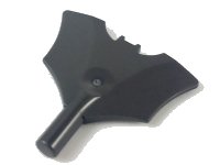 LEGO part Minifigure, Weapon Batarang with Bar on Bottom 37720d