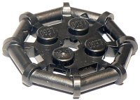 LEGO part Plate, Modified 2 x 2 with Bar Frame Octagonal, Reinforced, Completely Round Studs 75937