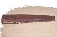 LEGO part Wedge 16 x 4 Triple Curved with Reinforcements with Bronze and Black Geonosian Fighter Pattern 45301px1