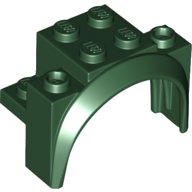 LEGO part Vehículo, Guardabarros 4 x 2 1/2 x 2 1/3 con Arco Redondo 18974