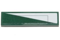 LEGO part Fliese 1 x 4 mit weißem Dreieck und grauer Linie Muster Modell linke Seite (Aufkleber) - Set 75248 2431pb0606L