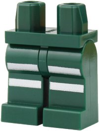 LEGO part Hips and Legs with Silver Reflective Stripes Pattern 970c00pb1863