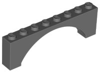 LEGO part Brick Arch 1 x 8 x 2 Raised 16577