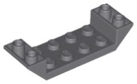 Schräge, invertiert 45 6 x 2 Doppel mit 2 x 4 Ausschnitt, LEGO Teilenummer 22889
