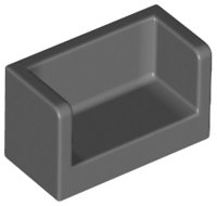 LEGO onderdeel Paneel 1 x 2 x 1 met Afgeronde Hoeken en 2 Zijden 23969