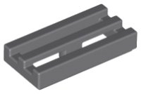 LEGO part Tile Special 1 x 2 Grille with Bottom Groove 2412b