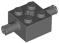 LEGO part Brick Special 2 x 2 with 2 Pins and Axle Hole 30000