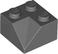 Schräge 45° 2 x 2 Doppel konkav in dunkelblaugrau, LEGO Teilenummer 3046