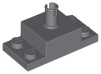 LEGO onderdeel Brick, Modified 2 x 2 with Top Pin and 1 x 2 Side Plates 30592