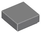 Fliese 1 x 1 in dunkelblaugrau, LEGO Teilenummer 3070