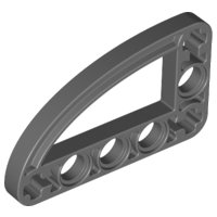 Technic, Liftarm, Modified L-Shape Quarter Ellipse Thin 3 x 5, número de pieza LEGO 32250