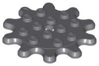 LEGO part Plaque, Ronde 4 x 4 Engrenage 10 Dents 35443