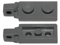 LEGO part Hinge Plate 1 x 2 Locking with 1 Finger on End with Bottom Groove 44301a