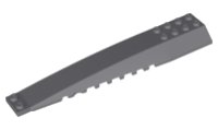 LEGO part Wedge 16 x 4 Triple Curved with Reinforcements 45301
