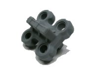 LEGO part Technic, Spike Connector Flexible with Four Holes, Raised Center 45573