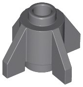 LEGO part Brick Round 1 x 1 with Fins, Open Stud 4588
