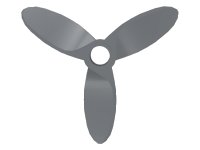 Propeller 3 Blade 5.5 Diameter en gris bleuté foncé, numéro de pièce LEGO 4617