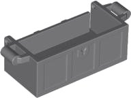 LEGO part Container, Treasure Chest Bottom with Slots in Back 4738a