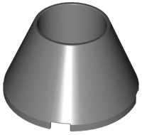LEGO onderdeel Cone 4 x 4 x 2 Hollow No Studs 4742