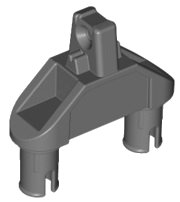 LEGO part Hinge 1 x 3 with Two Pins, Locking 1 Finger - Round Pin Holes 47973