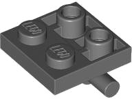 LEGO onderdeel Plate, Modified 2 x 2 with Bar on Bottom 5066