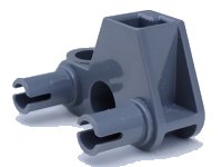 LEGO onderdeel Bionicle Rhotuka Connector Block 1 x 3 x 2 with 2 Pins and Axle Hole 50901