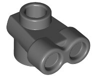 LEGO onderdeel Plate, Round 1 x 1 with Binoculars (Robot / Droid Head) 52494